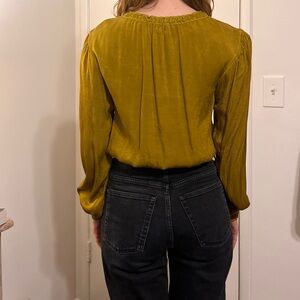 Bella Dahl Olive Green Blouse